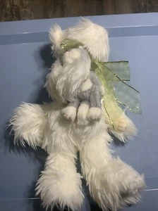 Boyds Bears White Kitty Cat Par - "Momma Purrsalott & Pushkins" 15"" - Imagen 1 de 8