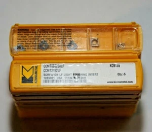 CCMT 21.52 2152 LF KC9125 KENNAMETAL ** 10 INSERTS *** FACTORY PACK *** - Picture 1 of 2