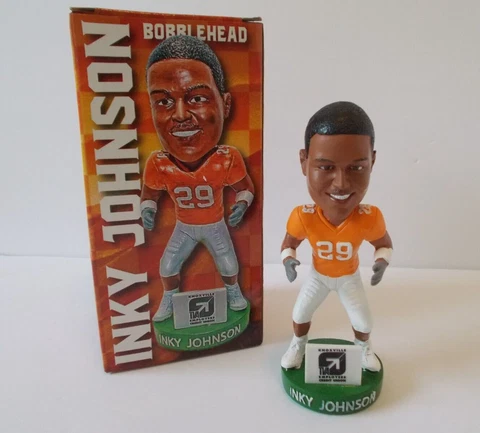 Rare Inky Johnson Bobblehead University of Tennessee Volunteers Football Figure Cover