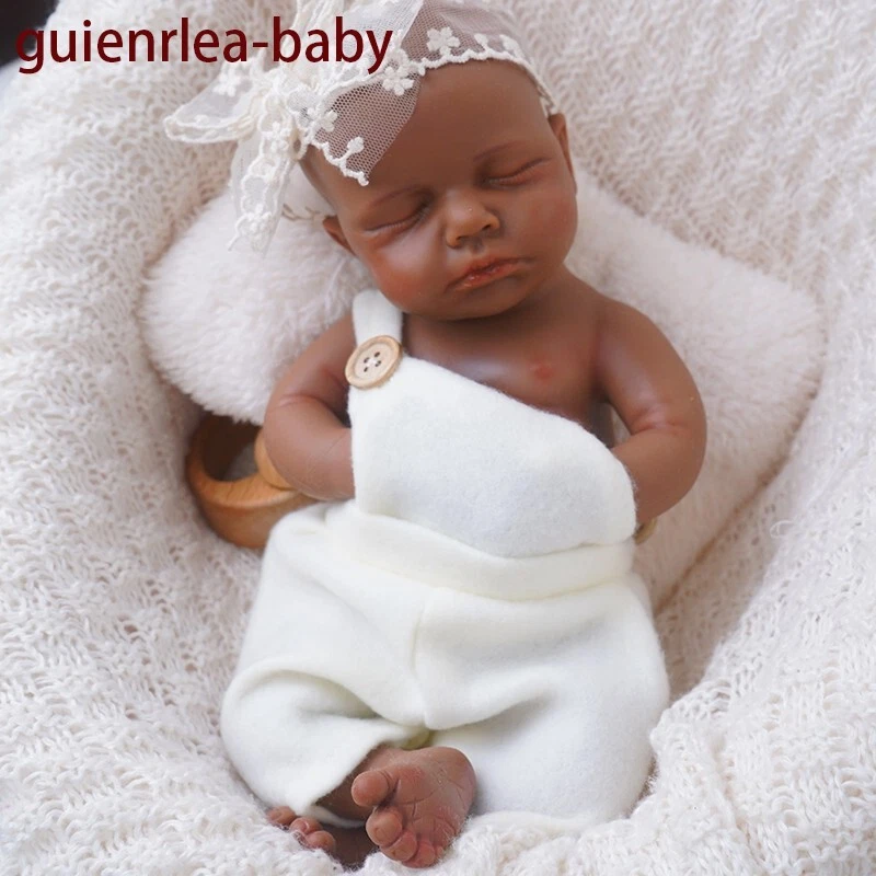 GUIENRLEA 12.2'' silicone doll silicone reborn doll silicone girl doll washable toys gift