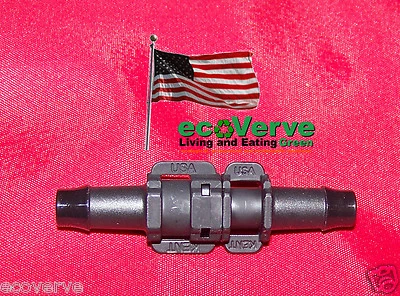 ECOVERVE Black 5/16" QUICK CONNECT ADAPTER for in-line filters such as Sawyer SP191
