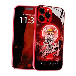 Gear 5 Nika Joy Boy Japanese Anime for iPhone 12 Metal Red, Luffy Gear 5 Nika - Picture 1 of 8