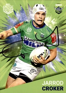 Signed 2021 Canberra Raiders NRL Rivalry Special Edition Card - Jarrod Croker - Picture 1 of 3