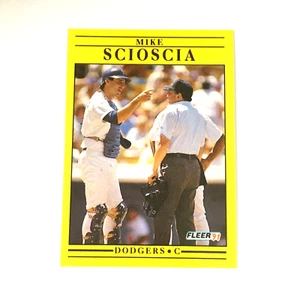 Fleer 1991 - Mike Scioscia - 219, Dodgers baseball card - Picture 1 of 10
