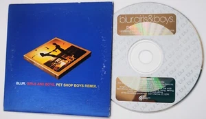 BLUR CD Girls And Boys 4 TRACK Pet Shop Boys REMIXES AUSTRALIAN 1994 Card Slv. - Picture 1 of 6