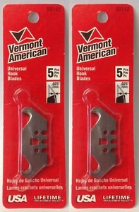 Vermont American 59142 Universal Hook Blades 2 Packs of 5 USA - Picture 1 of 1