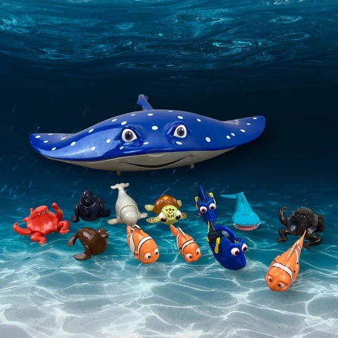 Disney Pixar Finding Nemo Mr Sting Ray Toy Figure Case Swigglefish Cars Lot 2015 Cover