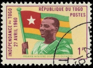 TOGO 378 - Independence Anniversary "Sylvannus Olympio and Flag" (pb39104) - Picture 1 of 1