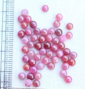 Beautiful 17.00 Ct Round Natural Red Ruby Round Cabochon Loose Gemstone Lot - Picture 1 of 4