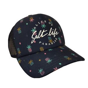 Salt Life Trucker Hat Another Day in Paradise Snap Mesh Back Ball Cap Pineapple