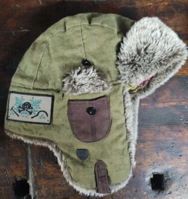 Goorin Bros’ 1333 Minna Imitación Piel Aviador Trampero Sombrero con Parche RARO DIFÍCIL DE ENCONTRAR S/M  Foto 1 de 4