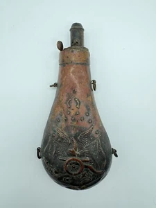 Antique Colt Model 1851 1860 Revolving Rifle Black Powder Flask - Picture 1 of 24