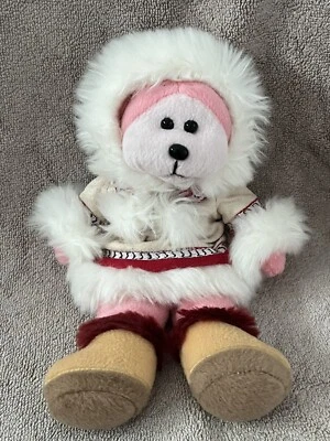 Beanie Kids Collectables - Miki The Eskimo Snow Outfit Bear - Like New - image 1 of 4