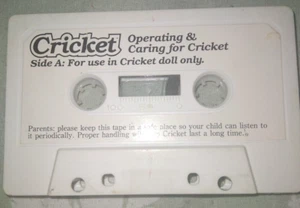 Vintage 1986 Cricket Puppe Bedienung & Pflege für Cricket Kassette Band Ersatz - Bild 1 von 5