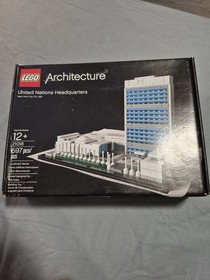 LEGO ARCHITECTURE: United Nations Headquarters (21018 Complete W/ Instructions