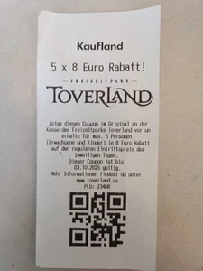 ToverLand Rabatt Coupon 5 X 8 € - Bild 1 von 1