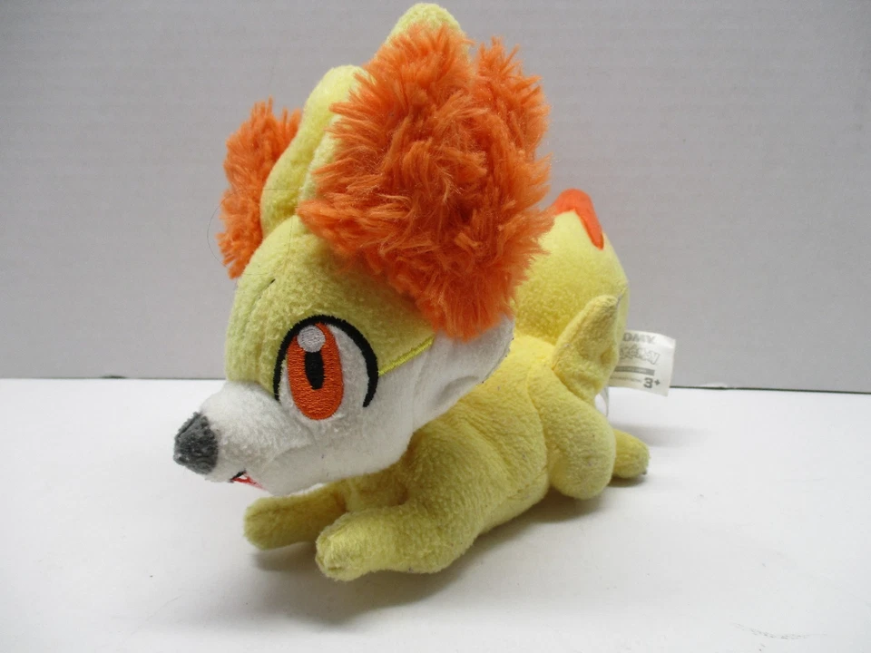 Pokemon Fennekin Plush Toy - 9" Tomy 2017 Fox Yellow Orange Stuffed Animal - Image 1 of 4