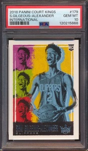 2018 PANINI COURT KINGS SHAI GILGEOUS ALEXANDER #179 INTERNATIONAL III PSA 10! - Picture 1 of 2