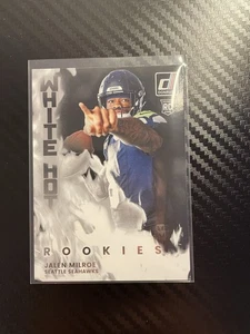 2025 Donruss Jalen Milroe White Hot Rookies #WHR-JLM Seattle Seahawks RC - Bild 1 von 2