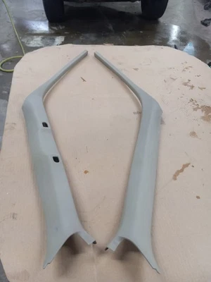 💥 95-98 Silverado Suburban Sierra Yukon  LH & RH A Pillar Trim Moulding Set Tan - Image 1 of 4