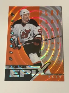 DOUG GILMOUR 1997-98 PINNACLE EPIX PLAY ORANGE INSERT #E24 NJ DEVILS - Picture 1 of 6