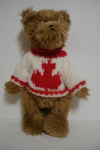 Fiesta 10 Zoll Bär mit kanadischer Flagge Ahornblatt Pullover mit Gelenken Plüsch - Bild 1 von 12