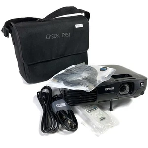 Proyector Epson EX51 UltraHD HDMI 3LCD 584 horas de lámpara H311A con control remoto y cables - Imagen 1 de 4