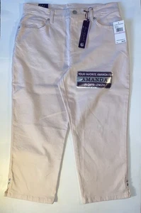 Jeans Capri Gloria Vanderbilt Amanda Heritage Fit Classic Rise Viola Nuovi con etichette 6 - Foto 1 di 8