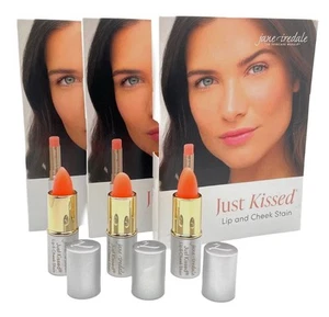 Jane Iredale Just Kissed Lip & Cheek Stain Forever Pink 1.5 oz Total! -Travel Sz - Picture 1 of 5