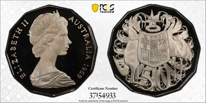 Australia 1969 Coat of Arms 50c Proof Coin PCGS PR69DCAM #4933 - Picture 1 of 1