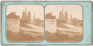 Dijon Sainte Bénigme.Pub.F.Chevalier & A Champeaux.Paris.Stereo albuminée 1859. - Imagen 1 de 4