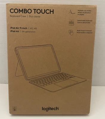 Logitech Combo Touch iPad Air 11-inch (M2 & M3) iPad Air (5th gen) Keyboard Case - Image 1 of 4