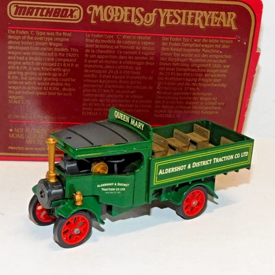 MATCHBOX YESTERYEAR FODEN OPEN BUS ALDERSHOT & DISTRICT QUEEN MARY Y27 CODE 3 - Image 1 of 4