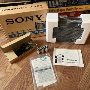 WORKING New Old Stock! Sony! Solid State Radio TFM-8100W Portable AM FM VHF WB - Picture 1 of 20