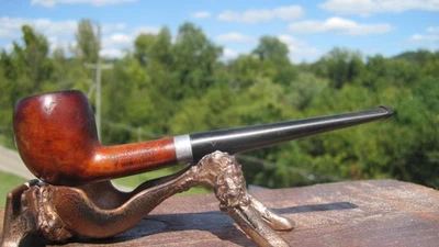 WDC Milano Lockmount Imported Briar Tobacco Smoking Estate Pipe 6" L - Image 1 of 4