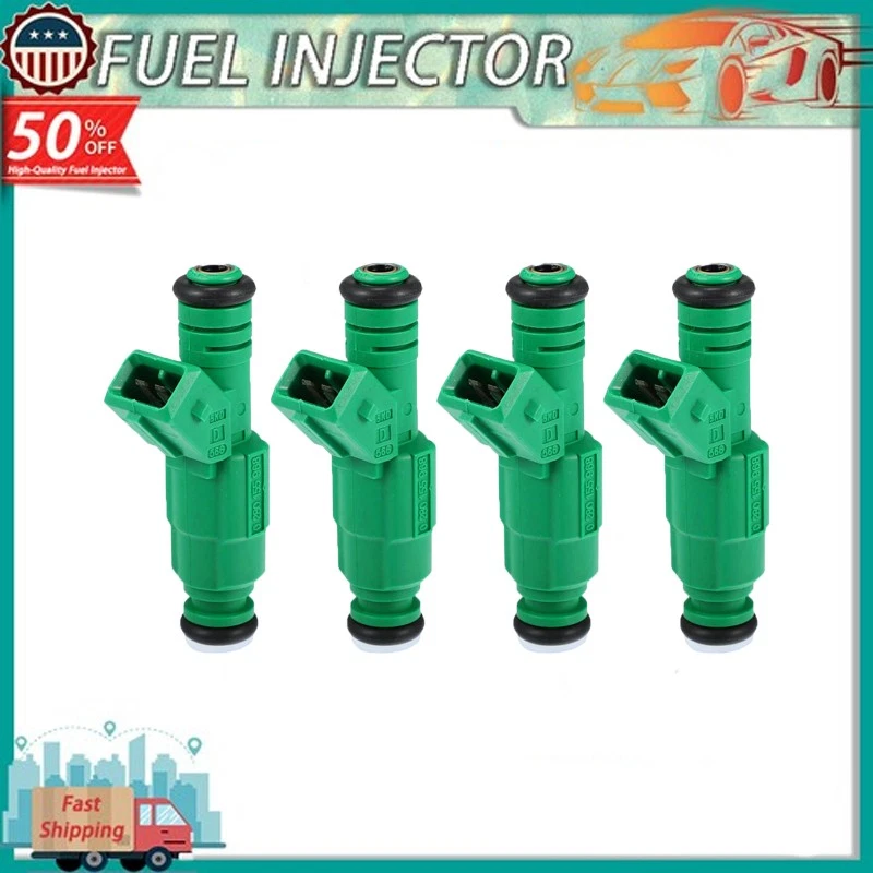 4 piezas inyectores de combustible 0280155968 FJ878 PARA VW GOLF AUDI A4 FORD BMW Z3 DODGE EE. UU. Foto 1 de 4