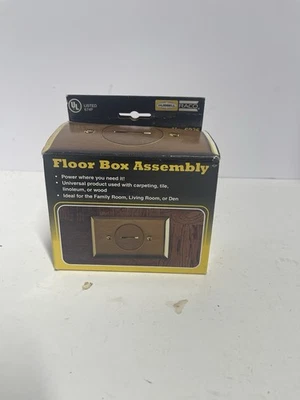 Hubbell-Raco 6236 напольная коробка в сборе с утопленной розеткой новая - Изображение 1 из 4