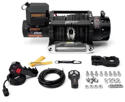 Elektrische Seilwinde Kangaroo Winch K20000XP 12V 9090 kg LKW Kunststoffseil - Bild 1 von 4
