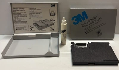 3M 12465 Cartridge HEAD Cleaning KIT QIC SLR WET PROCESS Tape 16G8572 EC LN Free - Image 1 of 4