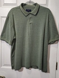 Saddlebred XL Polo Shirt Green Cotton Polyester Short Sleeve Golf - Picture 1 of 4