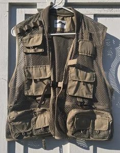 Podium Vest Shooting Brown Mesh Clay Hunting Range Gear Sports Outdoor L/XL - Picture 1 of 5