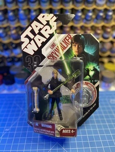 Figura Moneda 30 Aniversario Star Wars Luke Skywalker #25 Hasbro Caballero Jedi - Imagen 1 de 2