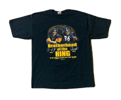 Camiseta De Colección Pittsburgh Steelers Hermandad del Anillo Big Ben & The Bus Talla XL Foto 1 de 4
