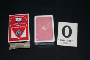 Vintage kunststoffbeschichtete Bingo Spielkarten - Bild 1 von 6