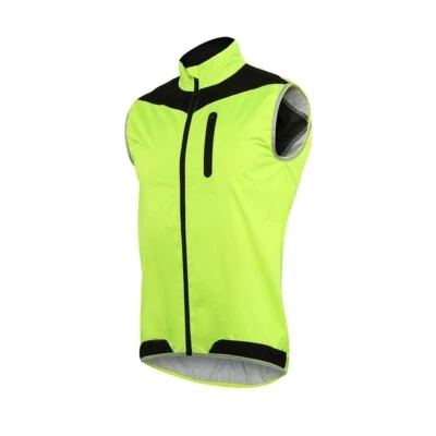 Men's Cycling Vest Windproof Waterproof Bike Bicycle Vest Reflective Clothing - Image 1 of 4
