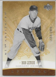 2005 Upper Deck Artifacts Legends #156 Bob Lemon Cleveland Indians HOF /1999 - Picture 1 of 1