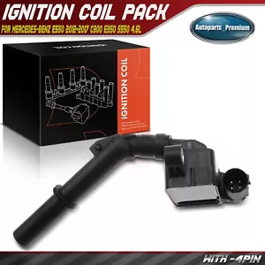 1x Ignition Coil for Mercedes-Benz E550 2012-2017 C300 E350 S550 SL63 AMG 4.6L - Picture 1 of 8