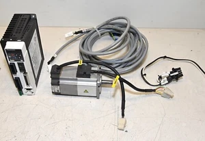 Panasonic MBDDT2110 AC Servo Amp & MSMD021P1T 200 Watt Ac Servo Motor 11mm Shft - Picture 1 of 3