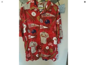 Camisa Estampada Reyn Spooner Cardenales de San Luis 2xl XXL 2006 Serie Mundial Nueva Sin Etiquetas - Imagen 1 de 5