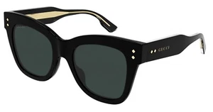 Gucci GG1082S 001 Black/Grey Cat-Eye Women's Sunglasses - Picture 1 of 5